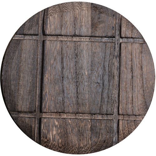 Solid wood round heat-resistant and absorbent teapot mat Paulownia heat-insulated anti-scald pot mat Reusable air frying