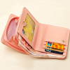 Short wallet, card holder, cartoon bag with zipper, wholesale