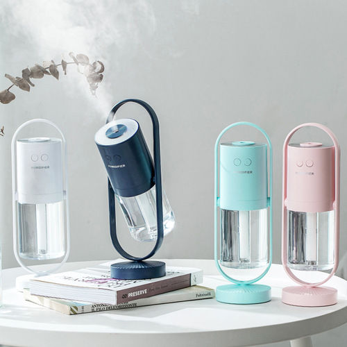 Sharp wholesale humidifier USB projection lamp 360 rotation desktop mini silent large fog aroma portable car 