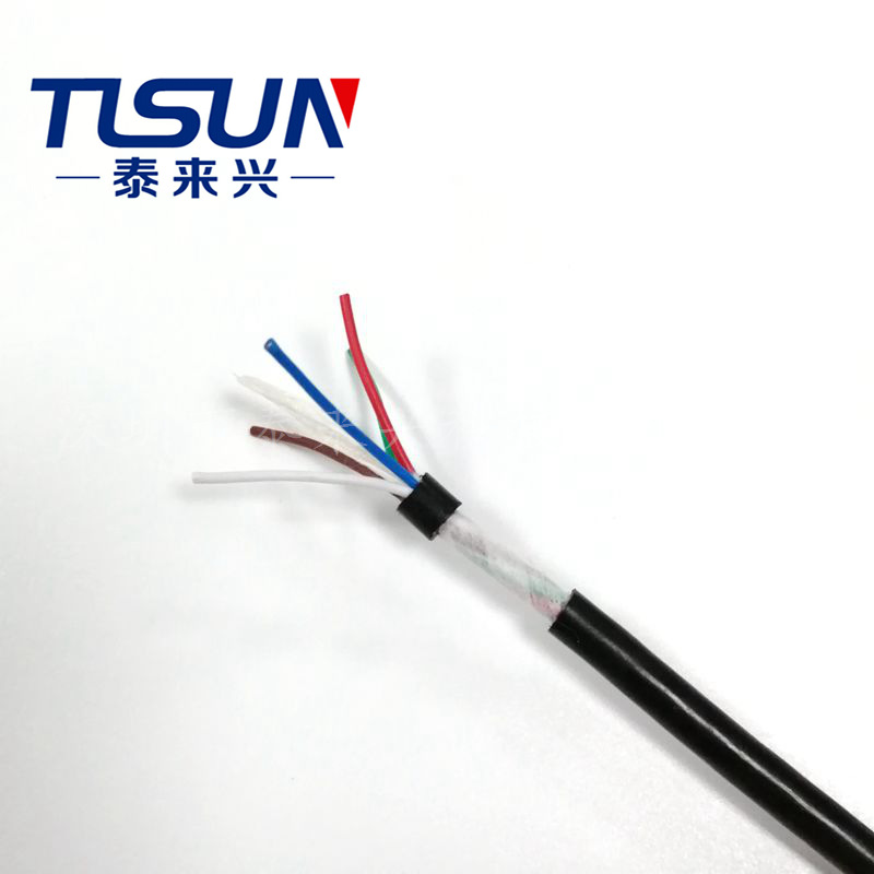 实厂供应 PUR-YY 柔性控制电线电缆 耐磨抗紫外线 精雕机5芯26AWG