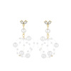 South Korean goods, fashionable earrings from pearl, wholesale