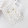 South Korean goods, fashionable earrings from pearl, wholesale