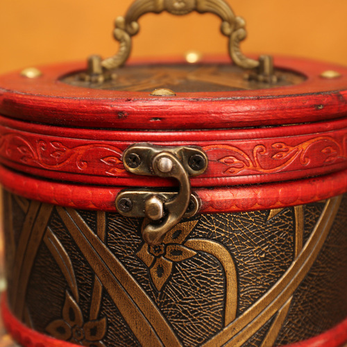 Retro creative jewelry box cylindrical storage box jewelry storage box wooden box small box jewelry box manufacturer wholesale