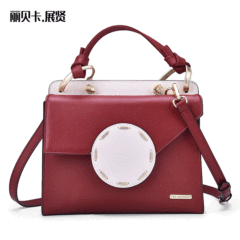 Factory Wholesale Genuine Leather Women's Bags European and American New Style Handbag Fashion Matchable Top Grain Cowhide Women's Single Shoulder Crossbody Bag