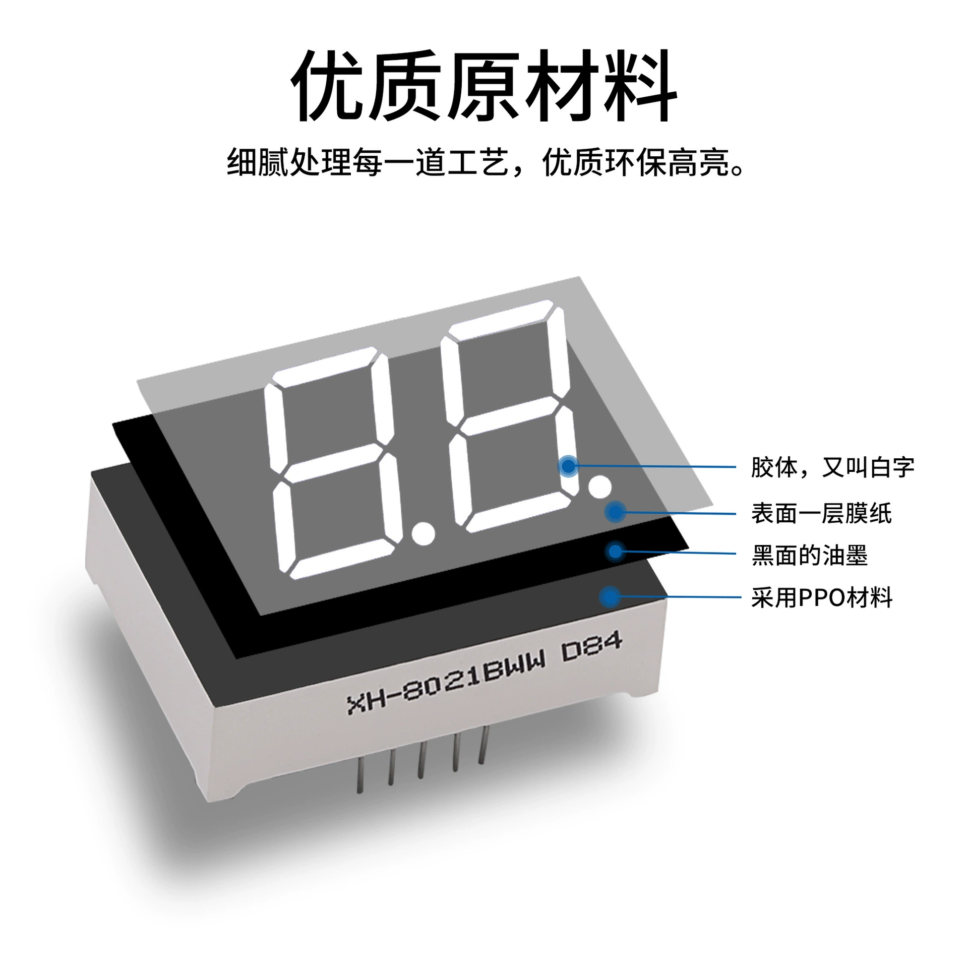 Поставка от производителя: 0.36inch светодиодных цифровых трубок, дисплей высокой яркости, одноцветный, 4.4kg разрядный дисплей, сверхвысокая яркость