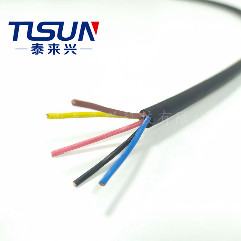 厂家直销 高柔性电缆 HF-YY 5X0.3mm2 机器人手臂 拖链控制电源线
