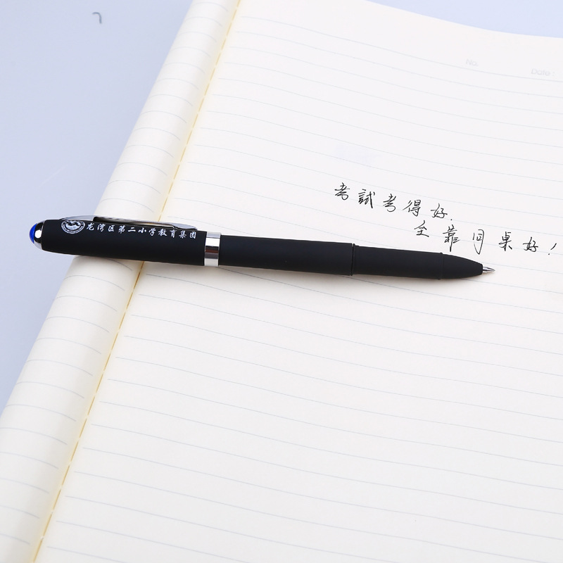 Gran capacidad pluma de oficina estudiante caligrafía pluma de gel pluma de publicidad logotipo personalizado Conferencia personalizado 0,5 M bala negra
