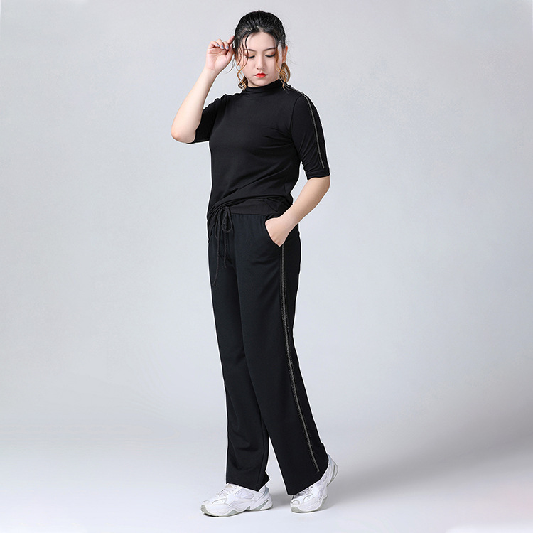Glutinous rice, demi-season leggings, warm trousers, high waist, loose straight fit