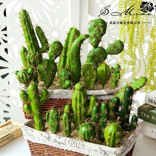热带植物仙人掌创意DIY用品配件金华厂家人造花多肉绿植尚淼仙人