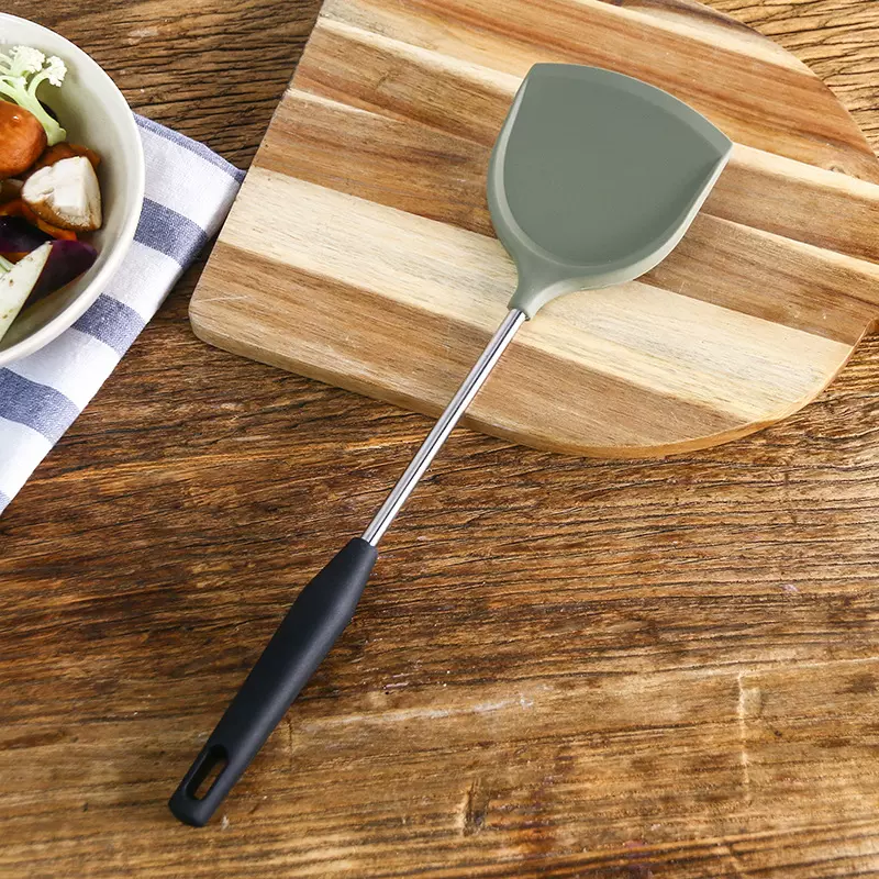 新款硅胶勺铲不伤锅铲家用煲汤漏勺厨具 硅胶锅铲