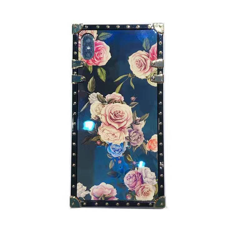 Stylish Blue Ray Floral Phone Case For Iphone And Samsung Models_voghion.com