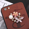 Footwear buckle, accessory with butterfly, decorations from pearl, suitable for import, flowered, wholesale