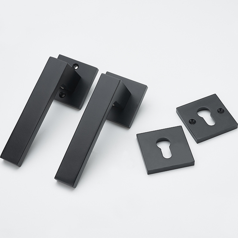 Cerradura de puerta de dormitorio de estilo europeo habitación de madera maciza cerradura de la puerta de hardware universal manija de la puerta cerradura dividida