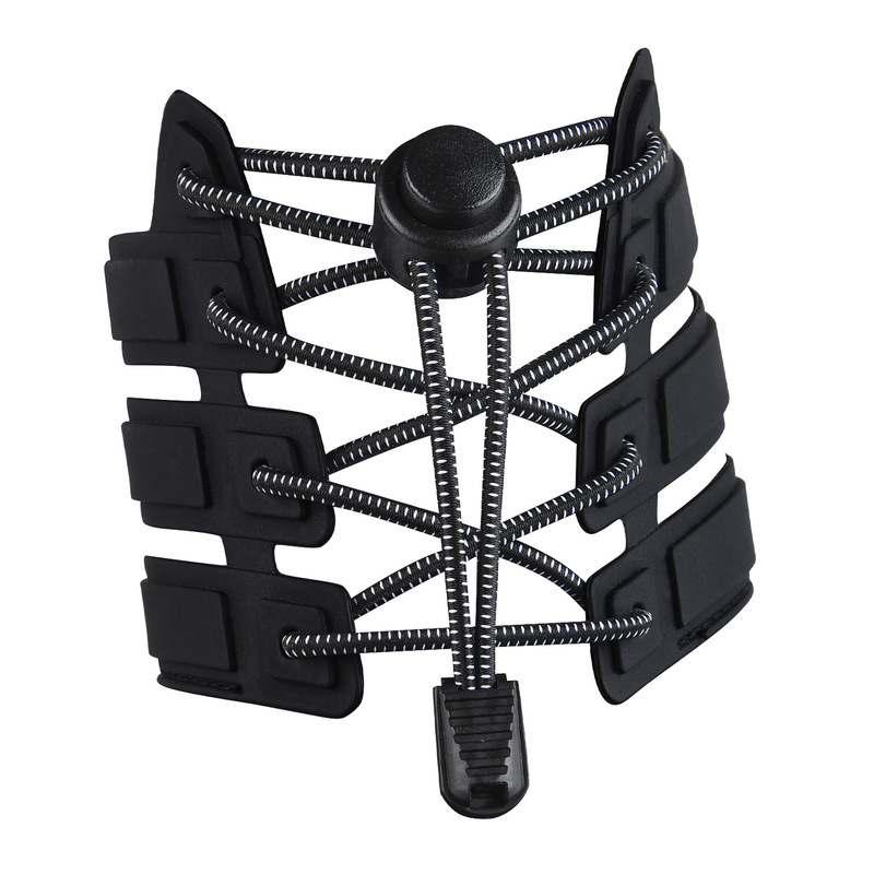 Factory Direct supply lazy shoelaces children's safety lace-free buckle white dot elastic elastic rope sports shoelaces