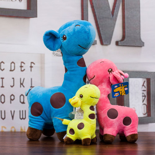 Doll Big Giraffe Plush Toy Wholesale Spotted Deer Doll Promotional Gift Creative Colorful Fawn Doll