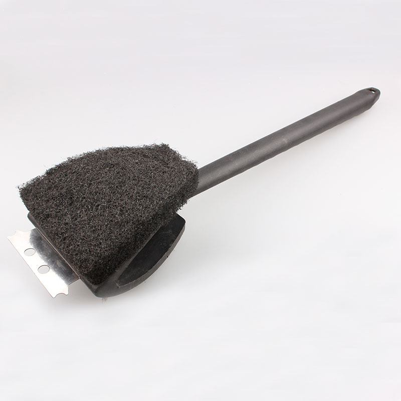 Fábrica directa PP mango largo cepillo de barbacoa cepillo de barbacoa de doble cara cepillo de limpieza de alambre de acero cepillo de alambre de cobre