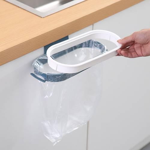Wall-mounted trash bag holder, simple household kitchen cabinet trash bag rack, trash storage bracket, wholesale