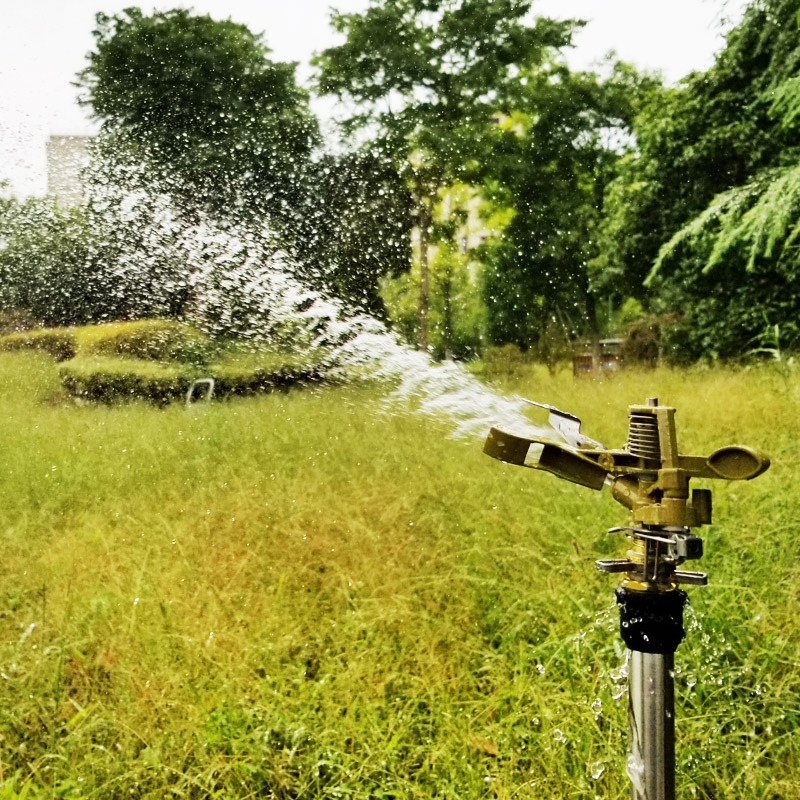 4 puntos de aleación 360 grados rotación rociador rociador de césped de ángulo controlable rociador de riego de jardín no incluido impuestos