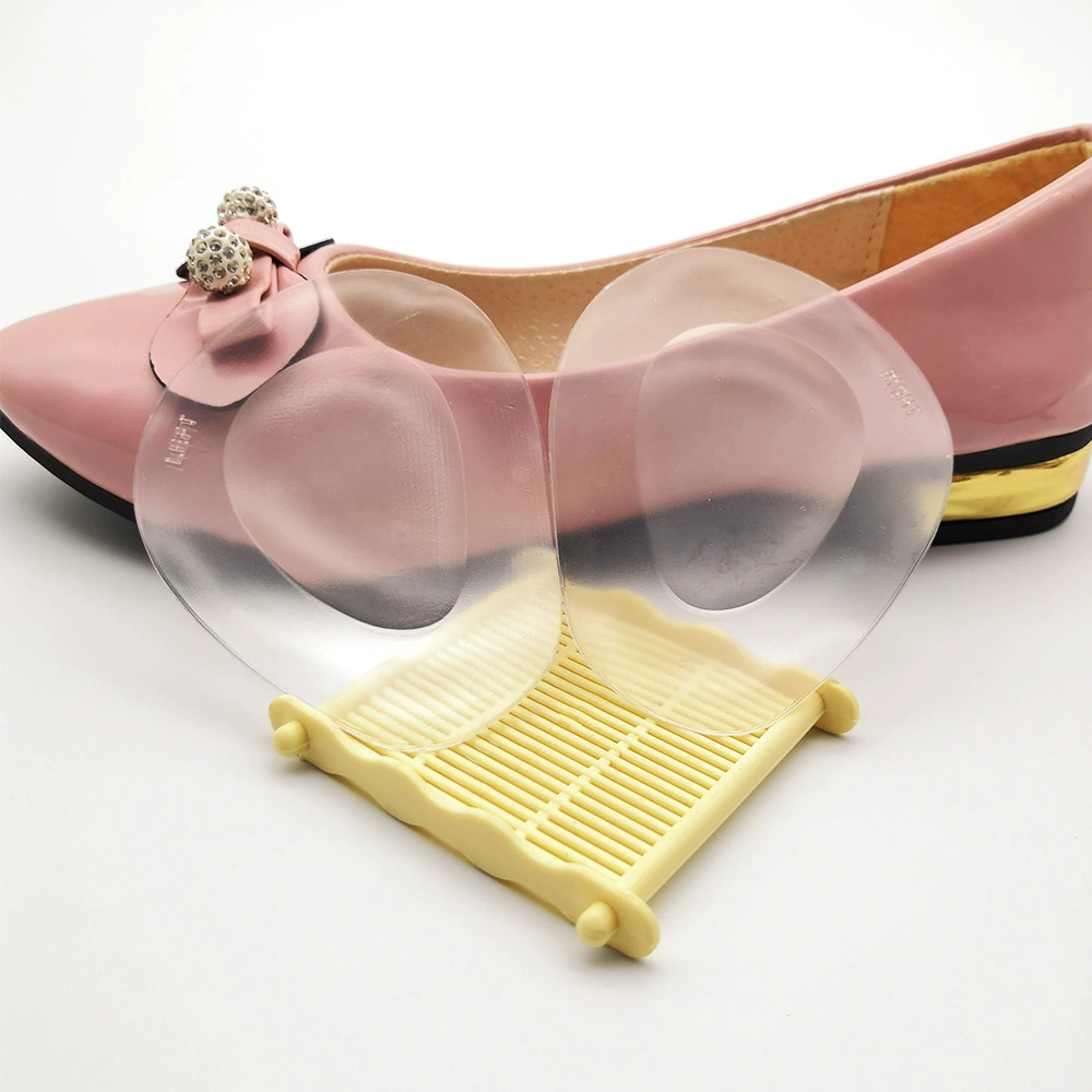 Подушка для передней части стопы, силиконовая утолщенная амортизирующая накладка половинного размера, кристально прозрачная передняя накладка на половину, противоскользящая Противоизносная Массажная накладка из полиуретана, подушка для передней части стопы