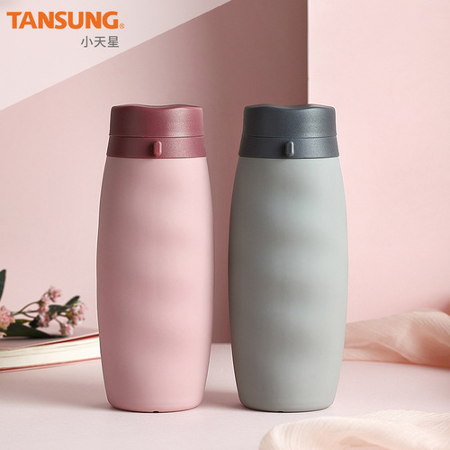 Portable sports water bottle, portable creative silicone folding cup, outdoor travel folding water cup wholesale