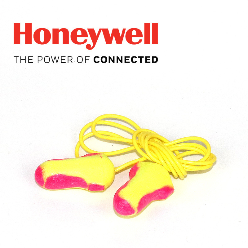 Honeybadger Ll-30 Laser Lite T-Type Noise Reduction Wired Earplugs - Yellow and Red
