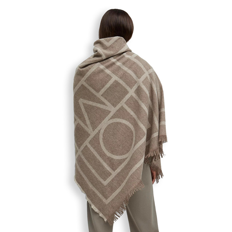 2019 Pequeño Libro Rojo ins ligero de lujo engrosado cálido chal de Cachemira nuevo sueco Otoño e Invierno bufanda cuadrada geométrica