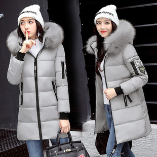 Зимний пуховик для школьников с пухом, длинная модная куртка, коллекция 2022, в корейском стиле, набивка пером, средней длины, оптовые продажи