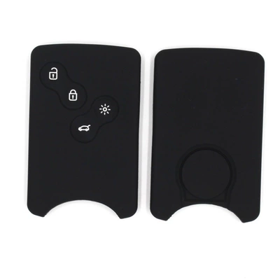 Key Silicone Case for Renault Key Case Kreio Ka Bean Wind Longreijia 4-Key Smart Key Case (Static Rod/Key Bag) - black