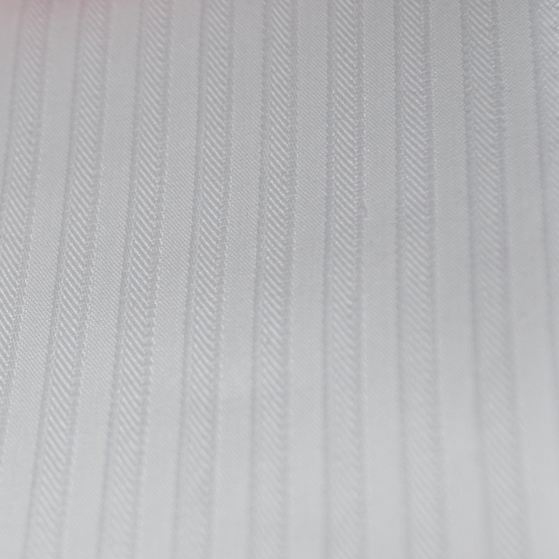 厂家直销 涤棉跆拳道面料 三条纹白色透气跆拳道tc硬挺透气布料