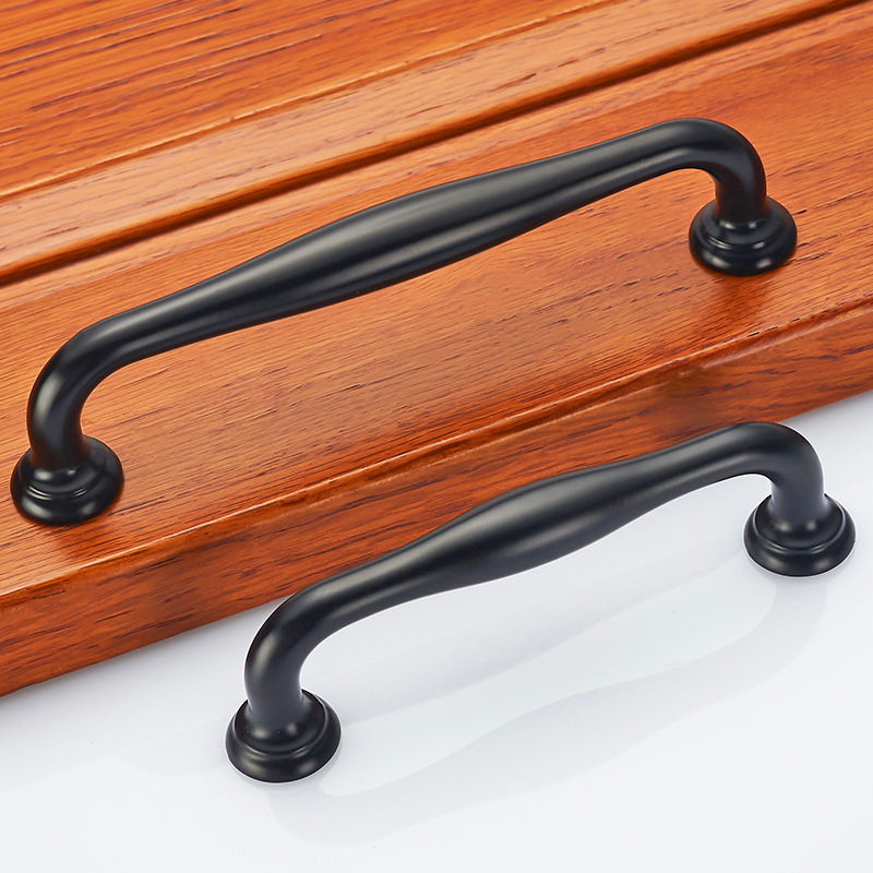 Cajón del Gabinete de cocina americana invisible nórdico moderno minimalista negro gabinete armario puerta manija pequeña manija de un solo agujero