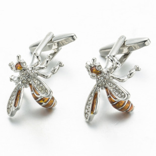 ��ʽ�r����� �Sɫ�۷�ˮ����� ��Ȥ��� �~�� bee cufflink 396