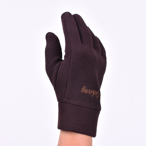 Cross-border Boating Winter Men's Fleece Mittens Double Layer Warmth Gloves Cycling Outdoor Cold-Proof Motorcycle Gloves