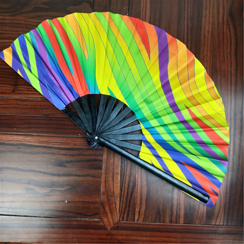 AliExpress Kung Fu fan publicidad ventilador plegable 50 piezas conjunto Kung Fu ventilador orgullo ventilador de gran tamaño ventilador de sonido