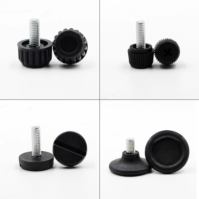 品优 Iron -skinned black sole, steady -smooth non -slip furniture adjustment foot cup plastic foot pad cup display rack adjustment feet
