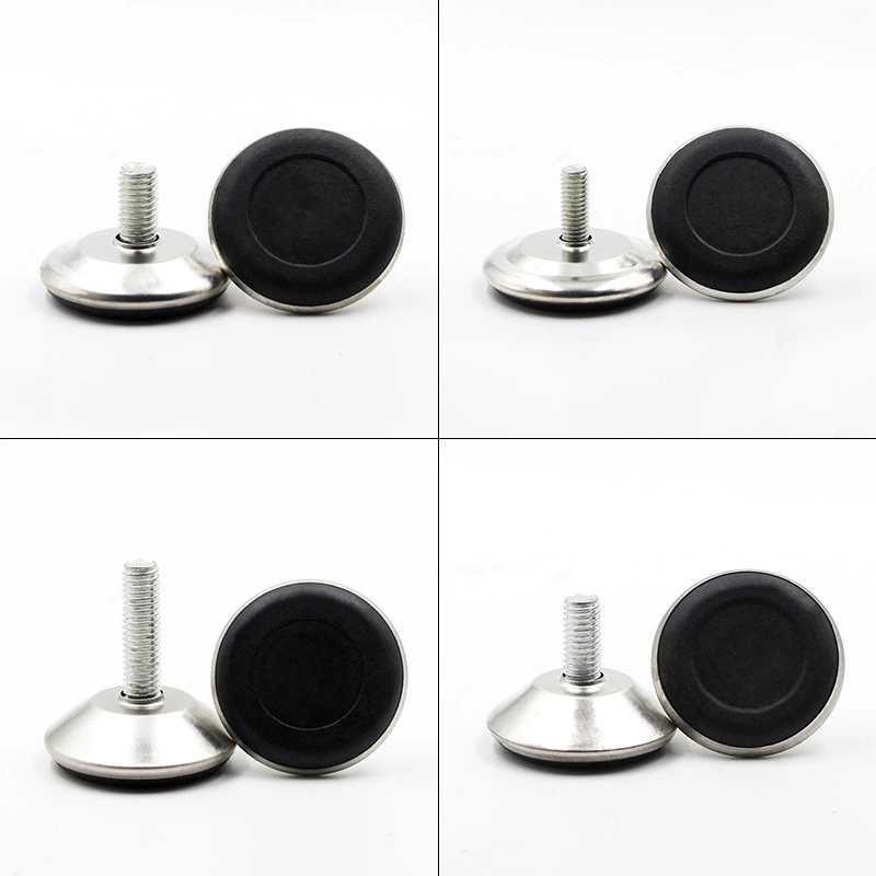 品优 Iron -skinned black sole, steady -smooth non -slip furniture adjustment foot cup plastic foot pad cup display rack adjustment feet