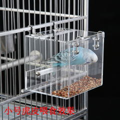 New Bird Feeder Acrylic Parrot Automatic Feeder Birdproof Spill-proof Feeder Direct Manufacturer Sale