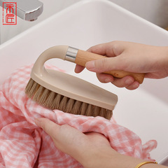 One Wooden One Craftsman Wooden Laundry Scrubbing Shoes Multi-Purpose Cleaning Brush Bathroom Floor Brush LOGO