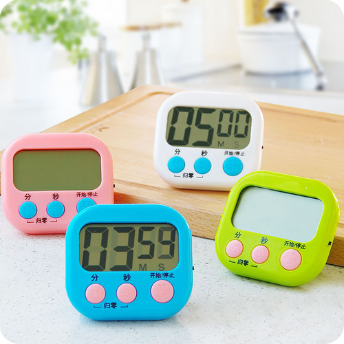 Home kitchen electronic timer alarm clock student alarm clock digital timer baking small timing reminder