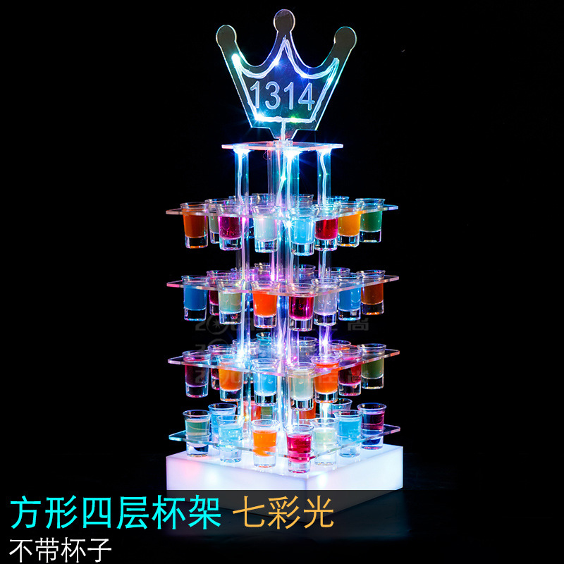 Bar club nocturno KTV estante del vino emisor de luz saxofón titular de la taza de bala titular de la taza de cóctel creativo titular de la taza de emisión de luz