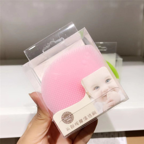 Infant shampoo brush, baby head massage comb, children's silicone brush, cleaning brush, bath rub