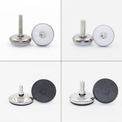 Premium height-adjustable anti-moisture stainless steel white base desk mat with adjustable feet, for stable furniture leveling and foot pad adjustment.