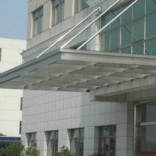 厂家供应 钢结构雨棚   酒店商场大门门头玻璃雨棚