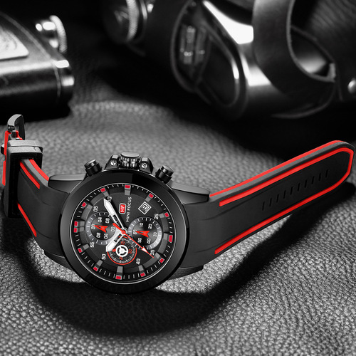 MINIFOCUS Men's Sport Watch, Waterproof Quartz Watch, Cross-Border Multi-Functional Men's Watch 0287G