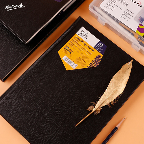Montmartre A4 sketchbook black hard surface 150g thickened sketchbook cross-border Japanese and Korean creative notebook