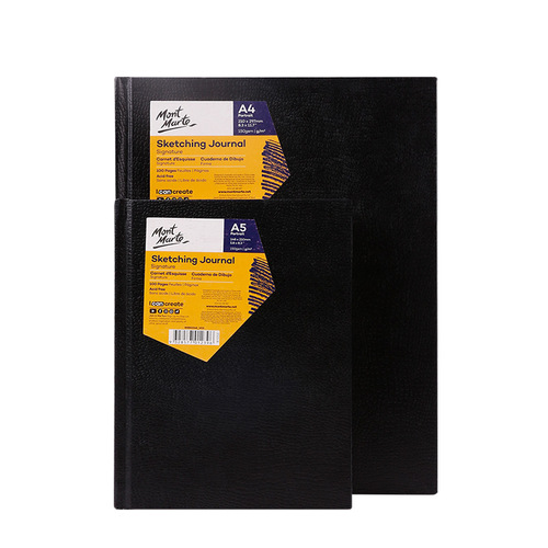 Montmartre A4 sketchbook black hard surface 150g thickened sketchbook cross-border Japanese and Korean creative notebook
