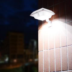 Amazon Cross-Border Solar Square Tank Light 6 LED Solar Fence Fence Light Corridor Wall Light Sensor Light