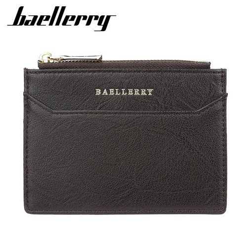 baellerry new men's card holder Korean version multi-card slot driver's license card holder thin zipper bank card holder for men