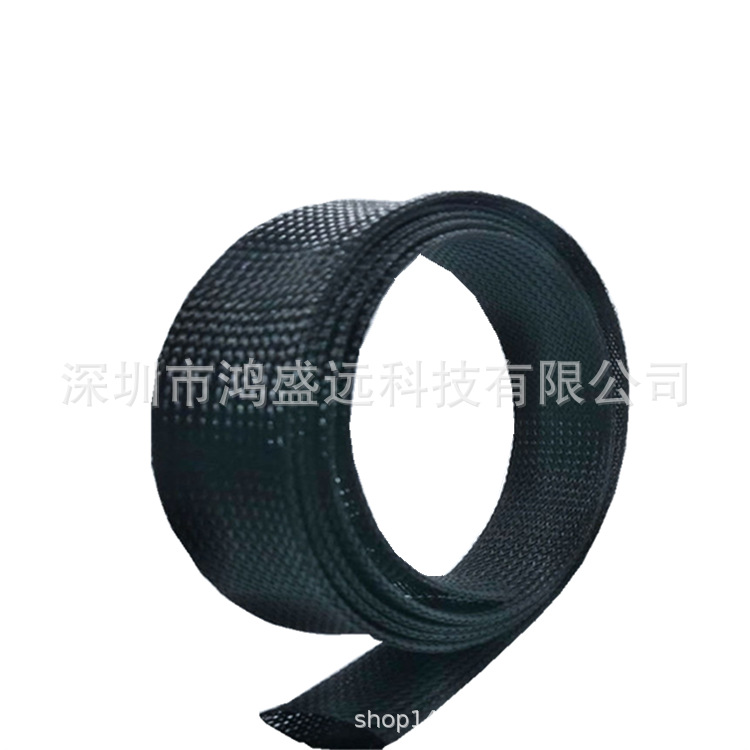 电线线缆尼龙护套耐高温散热PET伸缩扩张网管车门线束编织套管