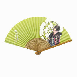 广告扇来图扇子折扇图案房企业宣传图片文字打印logo纸面广告扇子