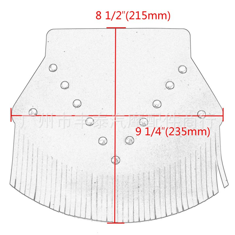 Motorcycle leather front/rear fender Harley-Dana soft tail gliding travel universal mud leather